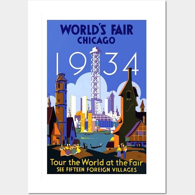 World's fair Chicago 1934 Wall Art by Yaelledark